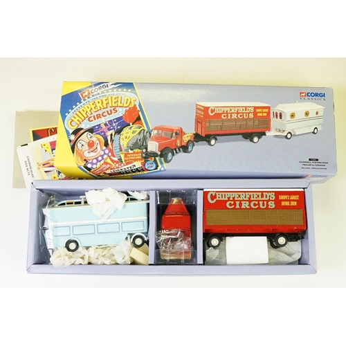 1063 - Nine Boxed Corgi Classics The Showmans Range ltd edn diecast models to include 21701, 24801, 09901, ... 