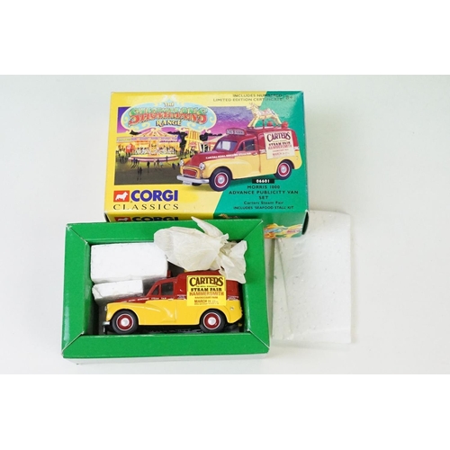 1063 - Nine Boxed Corgi Classics The Showmans Range ltd edn diecast models to include 21701, 24801, 09901, ... 