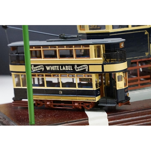 1065 - Brass, Copper & plastic built 3.6 gauge scale model of a 1911/12 Birmingham Corporation Tramcar with... 