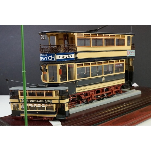 1065 - Brass, Copper & plastic built 3.6 gauge scale model of a 1911/12 Birmingham Corporation Tramcar with... 