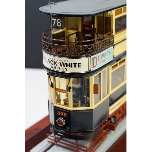 1065 - Brass, Copper & plastic built 3.6 gauge scale model of a 1911/12 Birmingham Corporation Tramcar with... 