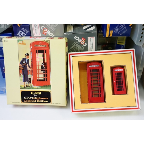 1074 - 40 Boxed Corgi diecast models to include GPO Telephones ltd edn set, various Ford Transit vans etc, ... 