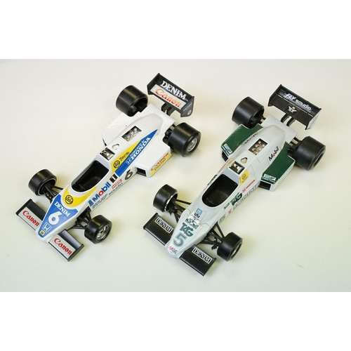 1077 - 16 Burago 1/24 diecast & plastic model Formula One models to include Williams FW 08, Lotus 97T etc, ... 