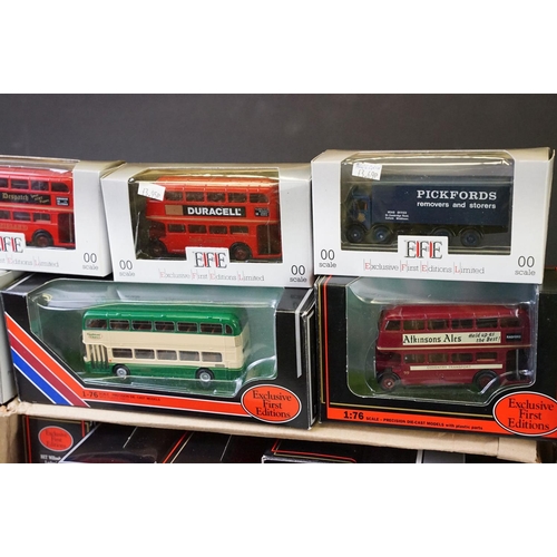 1078 - 49 Boxed EFE Exclusive First Editions diecast model buses to include 1/76, De-Regulation, OO scale e... 