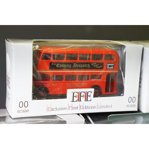 1078 - 49 Boxed EFE Exclusive First Editions diecast model buses to include 1/76, De-Regulation, OO scale e... 