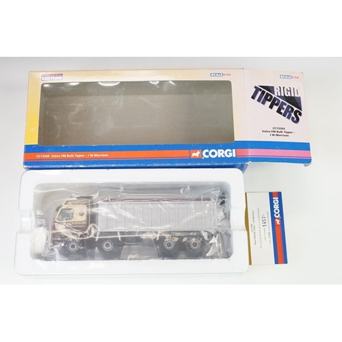 1017 - Eight boxed ltd edn 1/50 scale Corgi Hauliers Of Renown diecast models to include CC12813 J.J Bartle... 