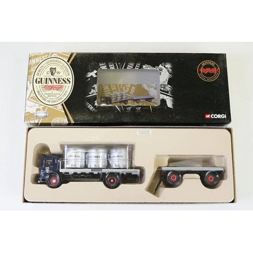 1018 - 11 boxed Corgi Guinness related diecast models to include 76403 Scania Curtainside, 22302 Leyland Su... 