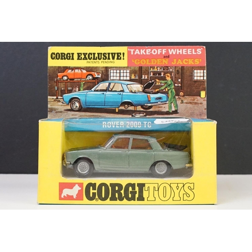 1328 - Two boxed Corgi Exclusive 'Golden Jacks' diecast models to include 341 Mini Marcos GT 850 in metalli... 