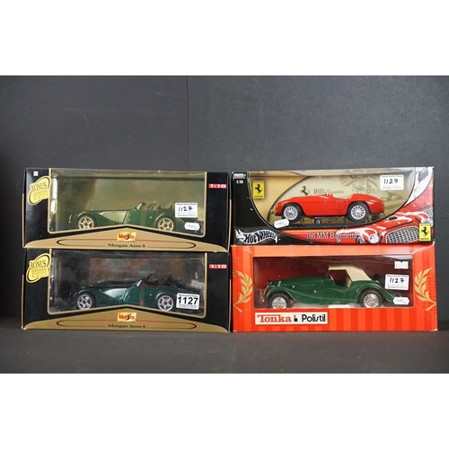 1127 - Four boxed diecast models to include 2 x Maisto 1/18 Premiere Edition 36637 Morgan Aero 8 (boxes sho... 