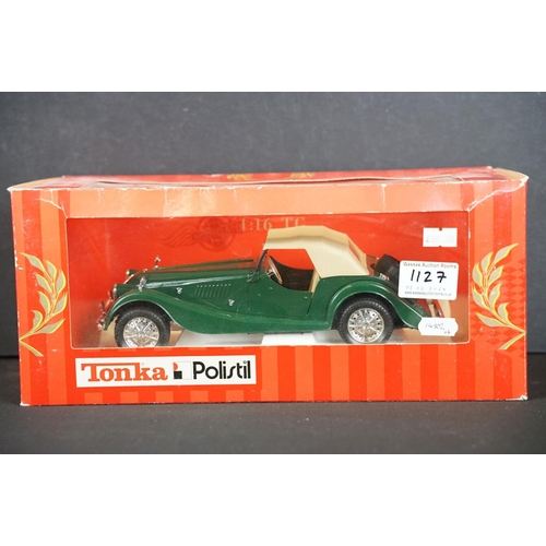 1127 - Four boxed diecast models to include 2 x Maisto 1/18 Premiere Edition 36637 Morgan Aero 8 (boxes sho... 