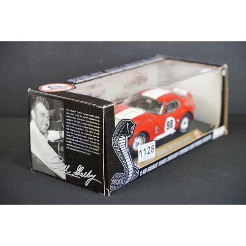 1128 - Collection of five boxed 1/18 scale diecast models to include Burago Model Hobby Ferrari 250 LM, Bur... 