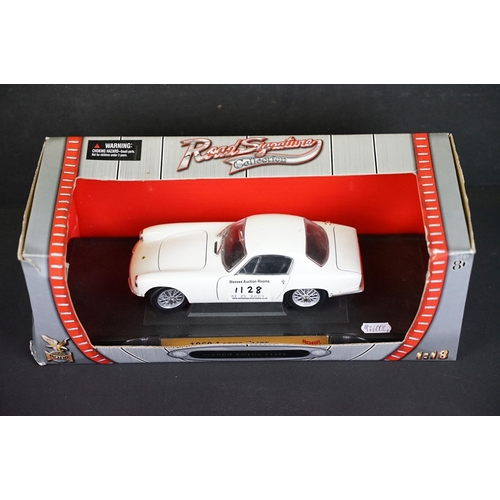 1128 - Collection of five boxed 1/18 scale diecast models to include Burago Model Hobby Ferrari 250 LM, Bur... 