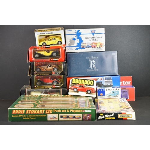 1131 - Collection of 12 boxed diecast models to include Corgi 60008 Eddie Stobart Truck Set and Playmat, Ma... 