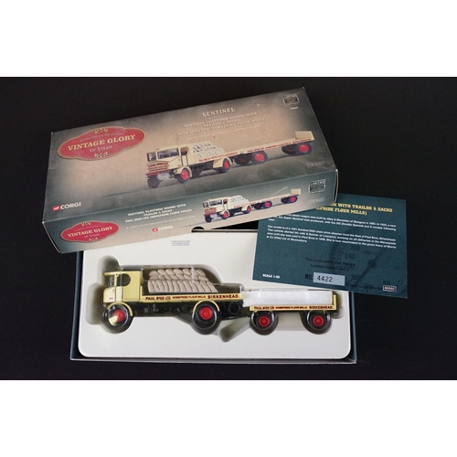 1136 - Collection of around 30 boxed diecast models to include mainly haulage models to include Corgi Super... 