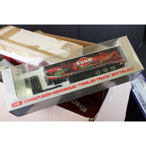 1136 - Collection of around 30 boxed diecast models to include mainly haulage models to include Corgi Super... 