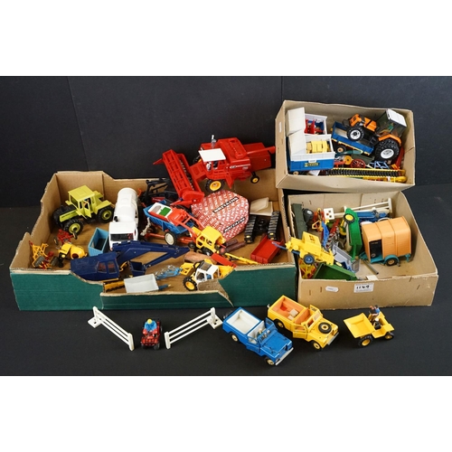 1149 - Collection of over 35 diecast & plastic farming models, mainly Britains, also including Corgi exampl... 