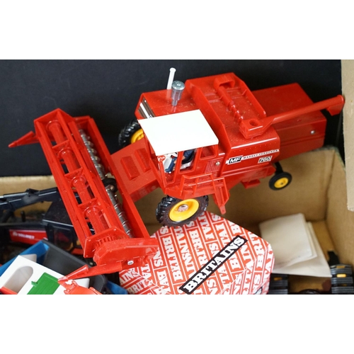 1149 - Collection of over 35 diecast & plastic farming models, mainly Britains, also including Corgi exampl... 