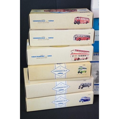 1153 - 20 Boxed Corgi diecast models to include Commercials from Corgi, Public Transport from Corgi, Routem... 