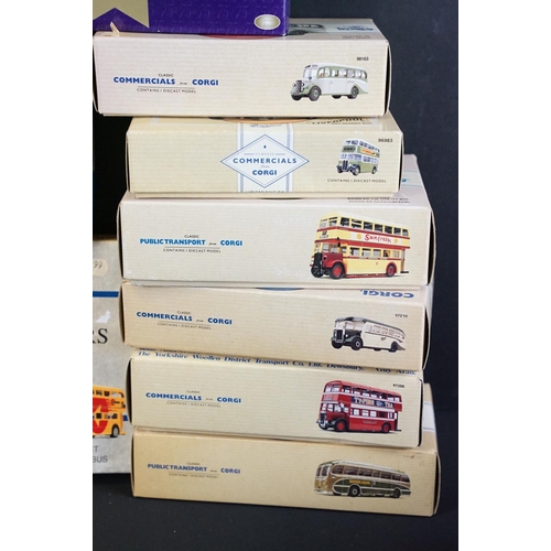 1153 - 20 Boxed Corgi diecast models to include Commercials from Corgi, Public Transport from Corgi, Routem... 