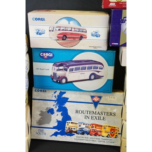 1153 - 20 Boxed Corgi diecast models to include Commercials from Corgi, Public Transport from Corgi, Routem... 