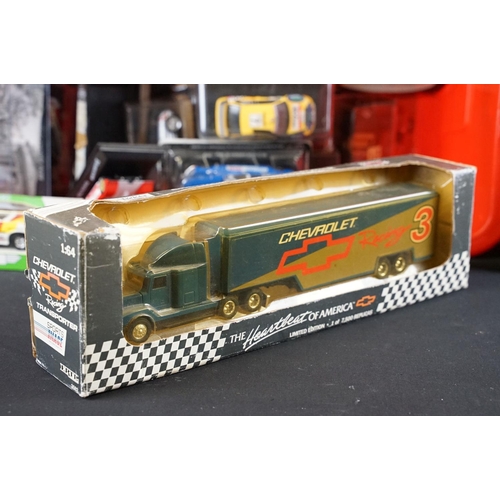 1160 - Collection of around 50 various boxed / cased diecast models to include Burago Ford Sierra Rally, So... 