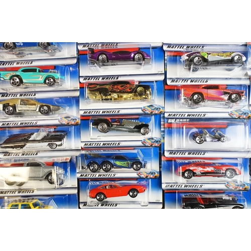 1165 - Ex Shop Stock - Around 70 carded Mattel Hot Wheels diecast models, contained within Hot Wheels cardb... 