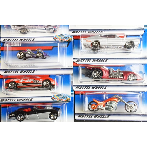 1165 - Ex Shop Stock - Around 70 carded Mattel Hot Wheels diecast models, contained within Hot Wheels cardb... 