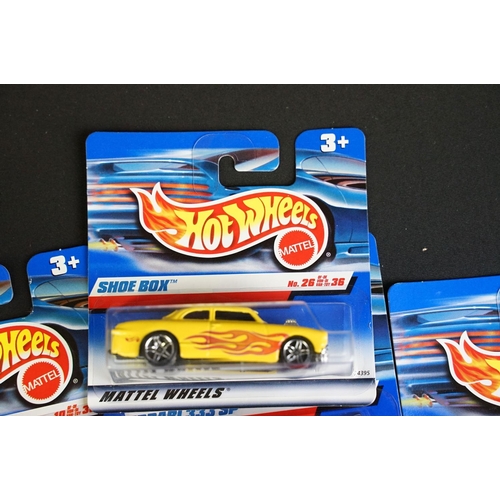 1165 - Ex Shop Stock - Around 70 carded Mattel Hot Wheels diecast models, contained within Hot Wheels cardb... 