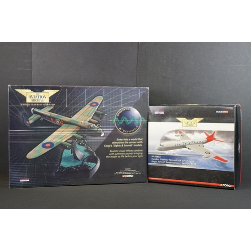 1168 - Two boxed Corgi The Aviation Archive ltd edn diecast models to include AA32612 Sights & Sounds Avro ... 