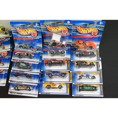 1170 - Around 120 carded Mattel Hot Wheels diecast models, appearing vg (some dustiness). (2 boxes)