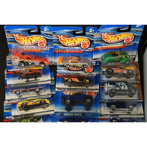 1170 - Around 120 carded Mattel Hot Wheels diecast models, appearing vg (some dustiness). (2 boxes)