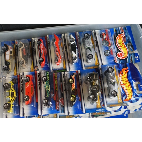 1170 - Around 120 carded Mattel Hot Wheels diecast models, appearing vg (some dustiness). (2 boxes)