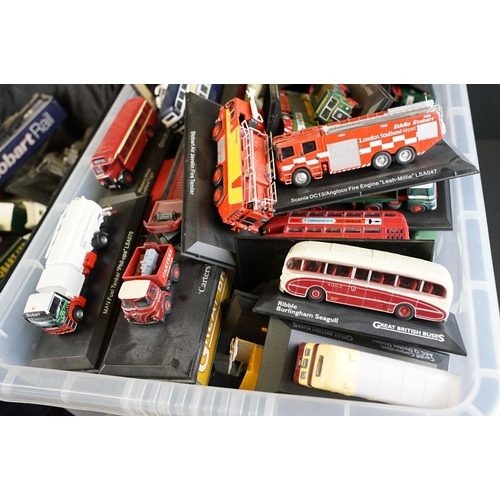 1174 - Large collection of various unboxed Eddie Stobart related Atlas Editions diecast display models to i... 