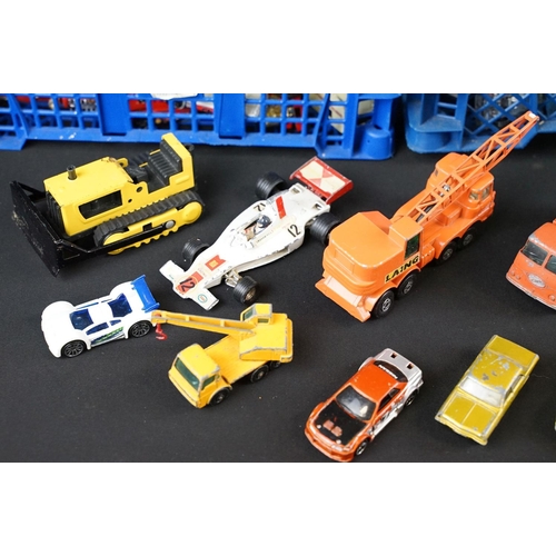 1176 - Collection of over 100 play worn diecast models, featuring mid 20th C examples, to include Matchbox,... 