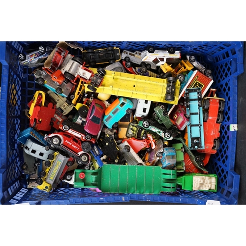 1176 - Collection of over 100 play worn diecast models, featuring mid 20th C examples, to include Matchbox,... 