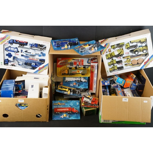 1183 - Over 50 boxed / carded diecast & plastic models to include Corgi, Chad Valley, 2 x Road Monsters set... 