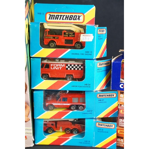 1184 - Group of boxed diecast models to include 9 x Matchbox featuring 4 x red/yellow stripe boxes, Langley... 