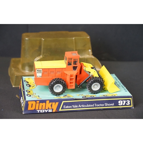 1187 - Eight boxed Dinky diecast models to include 973 Eaton Yale Articulated Tractor Shovel, 279 Aveling B... 