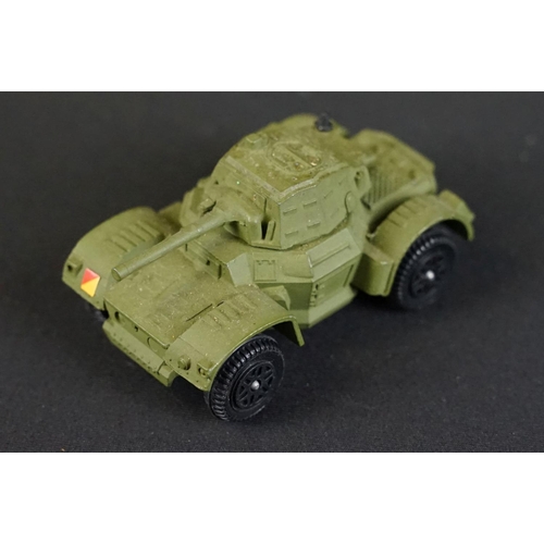 1189 - Eight boxed Dinky military diecast models to include 681 DUKW Amphibian Speedwheels, 625 6 Pounder A... 