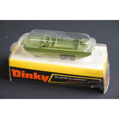 1189 - Eight boxed Dinky military diecast models to include 681 DUKW Amphibian Speedwheels, 625 6 Pounder A... 