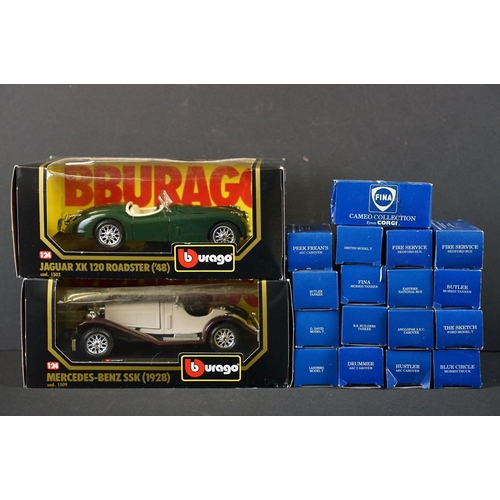 1192 - Two boxed Burago 1/24 diecast models to include 1509 Mercedes Benz SSK and 1502 Jaguar XK120 Roadste... 