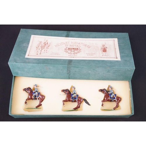 1193 - Boxed Alymer Military Miniatures in Metal AB-73 Union Cavalry 'Charging' plus 16 x boxed diecast mod... 