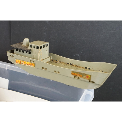 1196 - Collection of diecast and plastic model boats and ships to include a quantity of Triang Minic ships ... 