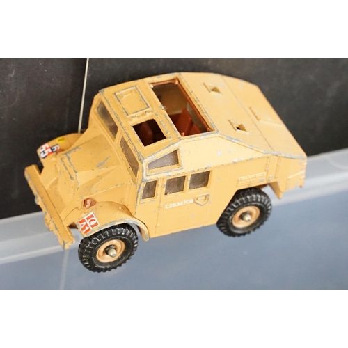 1200 - Collection of around 50 play worn army related diecast models to include Corgi, Britains and Polisti... 