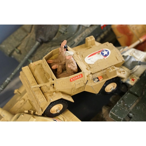 1200 - Collection of around 50 play worn army related diecast models to include Corgi, Britains and Polisti... 