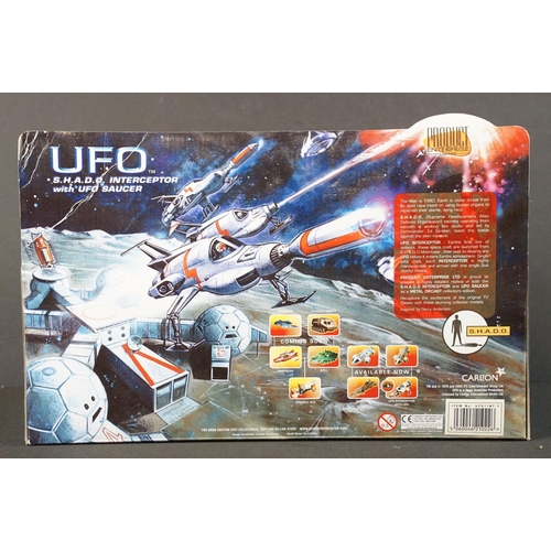 1201 - Boxed Product Enterprise Gerry Anderson UFO SHADO Interceptor with UFO Saucer diecast model, diecast... 