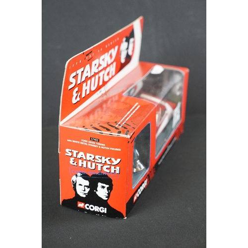 1202 - Boxed Corgi Starsky & Hutch 57402 Ford Gran Torino with both metal figures, diecast ex, box vg overa... 