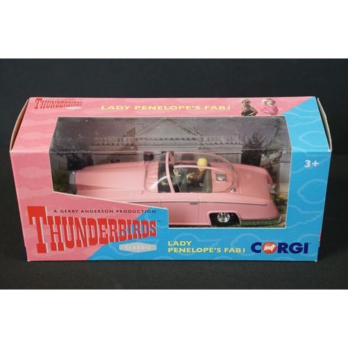 1203 - Four boxed / cased Corgi Hornby Thunderbirds diecast models to include CC00901 Thunderbirds 1 & 3, C... 