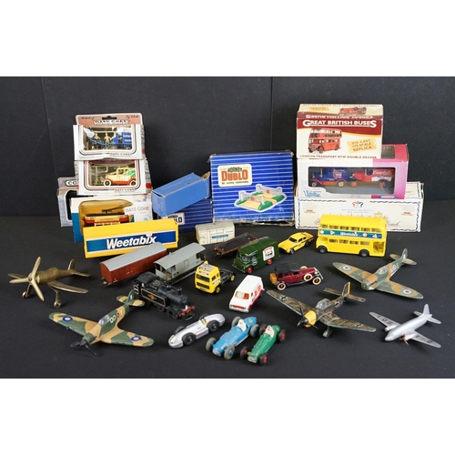 1096 - Collection of 19 boxed & unboxed diecast models, mid 20th C onwards, to include Dinky (Viking, 719 S... 