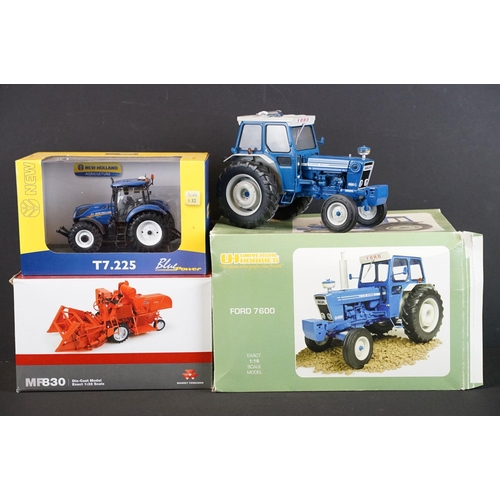 1097 - Three boxed Universal Hobbies diecast farming models to include UH2799 1/16 Ford 7600 (broken exhaus... 